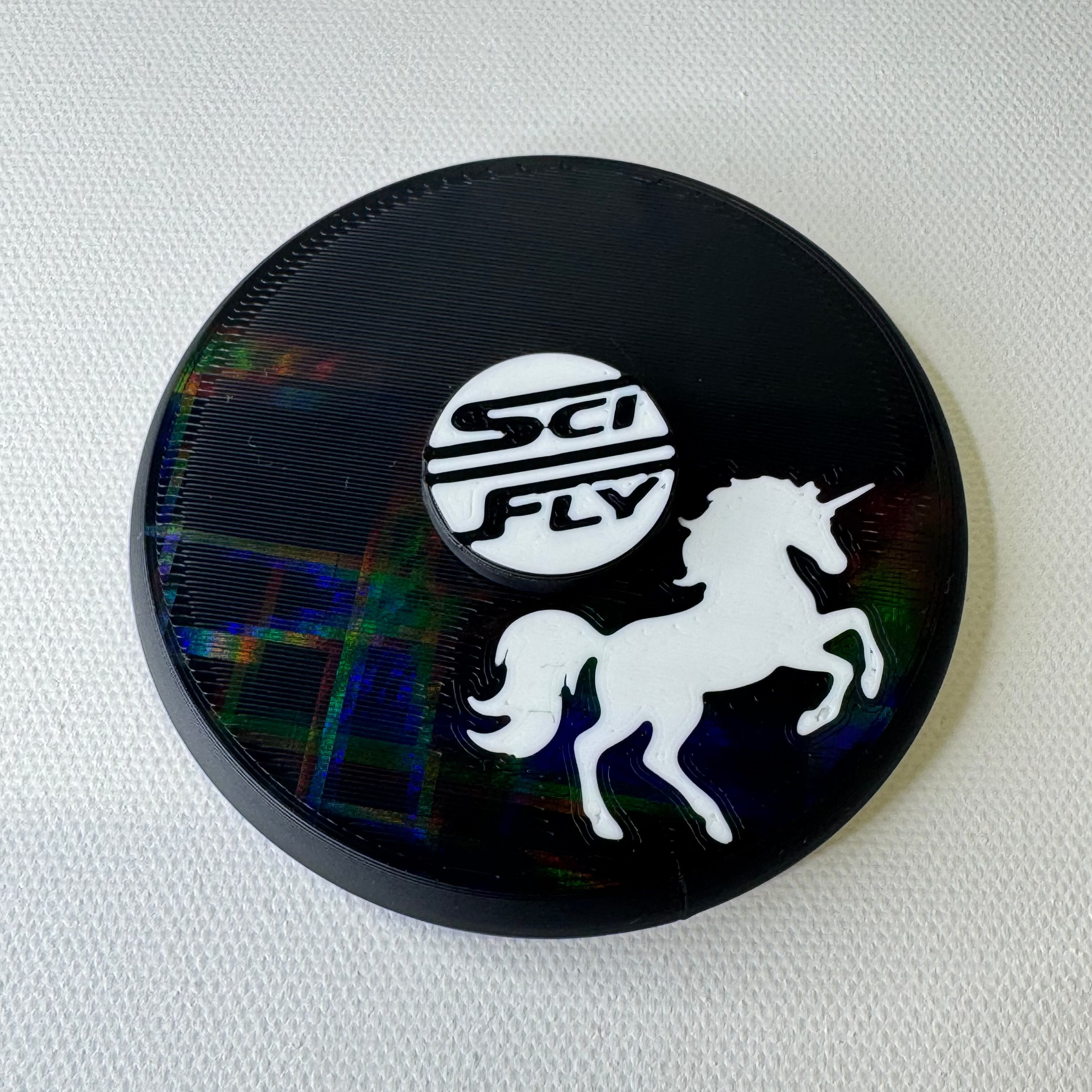 Radical Murdered out Unicorn Fidget Mini